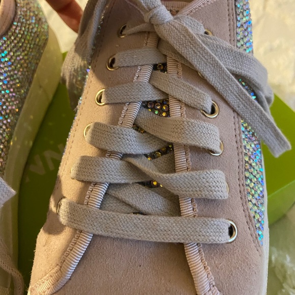 Gianni Bini Blush Sparkly Sneakers - Picture 5 of 7